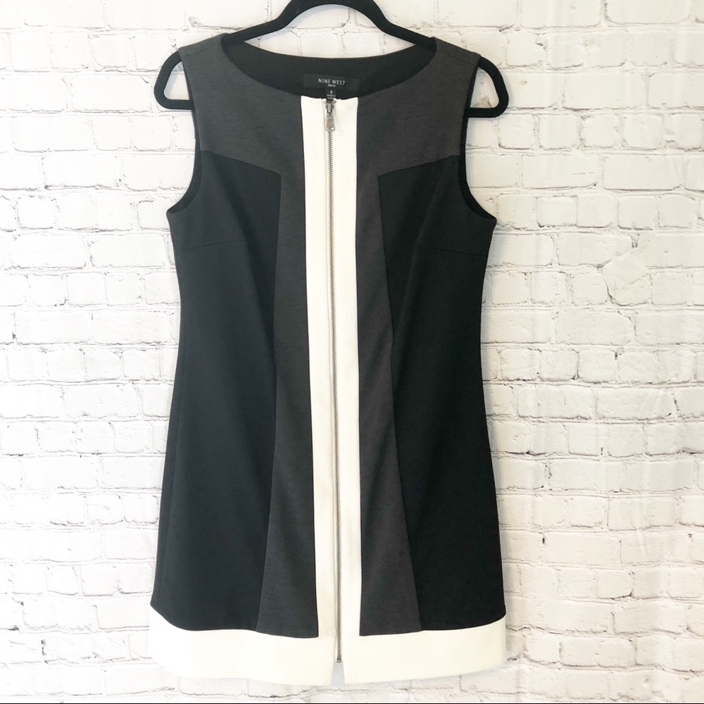 Nine West Exposed Zipper Dress 8